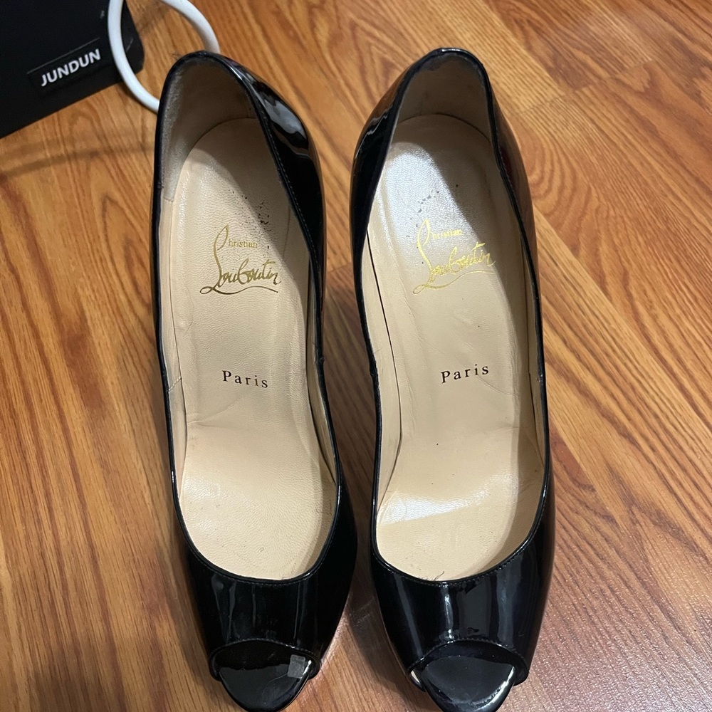 Authentic peep toe Louboutin Heels